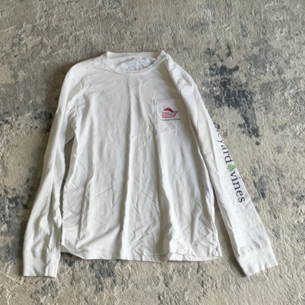 VINEYARD VINES MERRY CHRISTMAS LONG SLEEVE TEE
